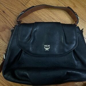 MCM Black and Brown Leather Women's Bag